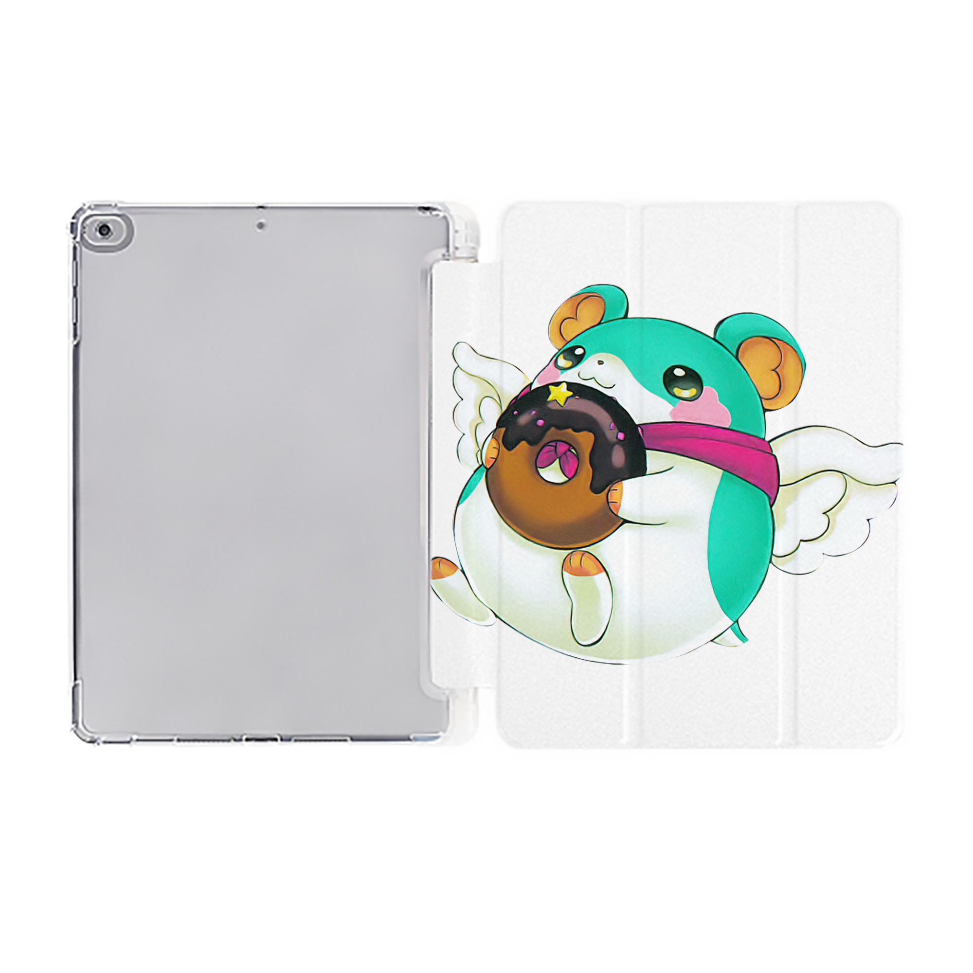 （画像用） 遊☆戯☆王 Yu-Gi-Oh! IPad ケース ペン収納付き 三つ折りスタンド PUレザー×シリコン 対応機種9.5/10.5/10.9インチ
